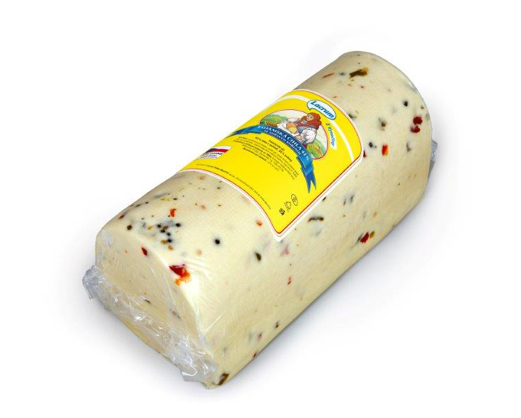 Eidam 45% se směsným kořením, cihla 