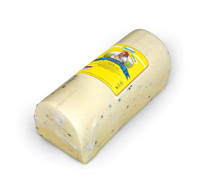 Eidam 45% se zeleným pepřem, cihla 