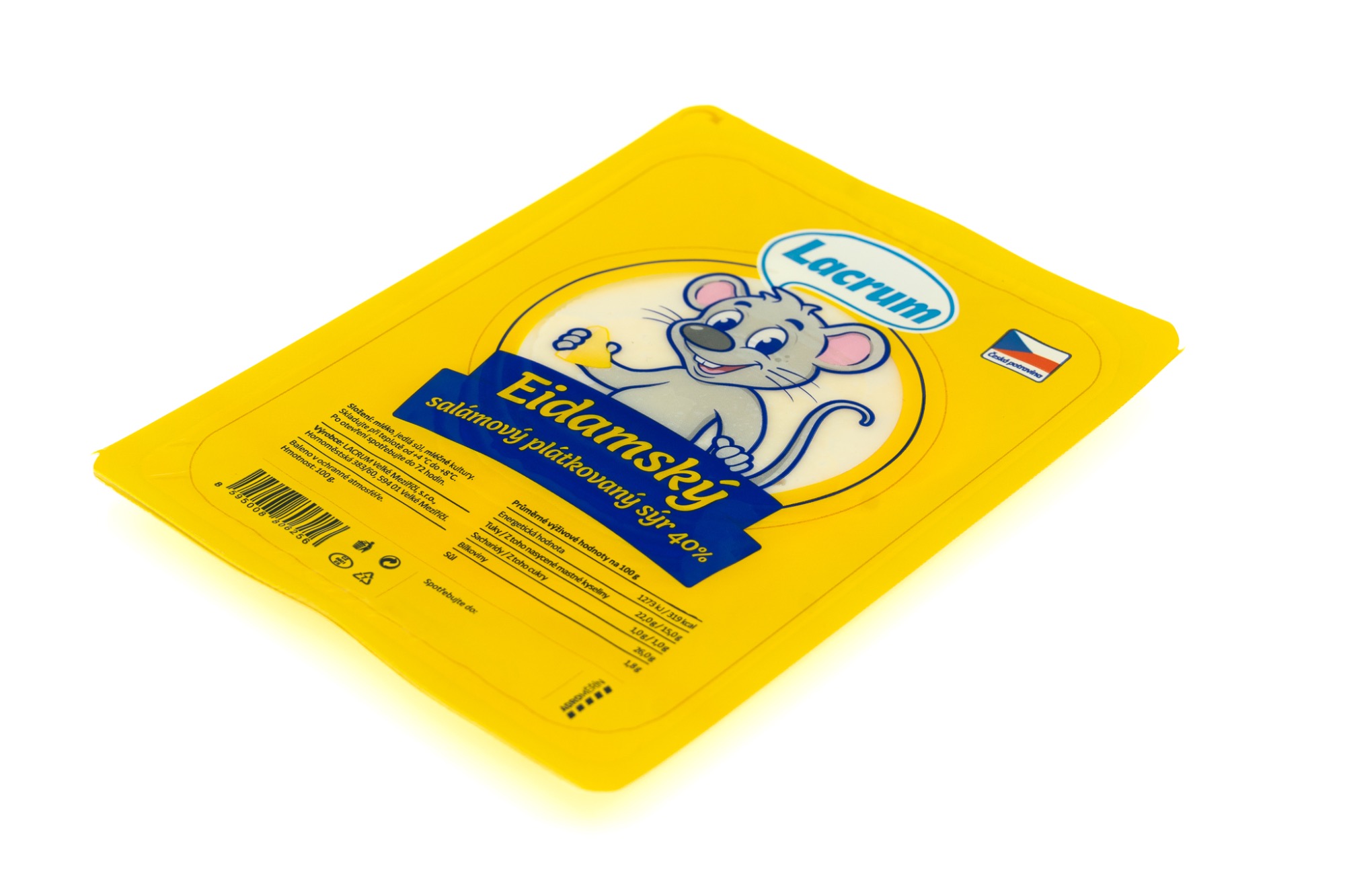 Eidamský salámový sýr 40%, plátky