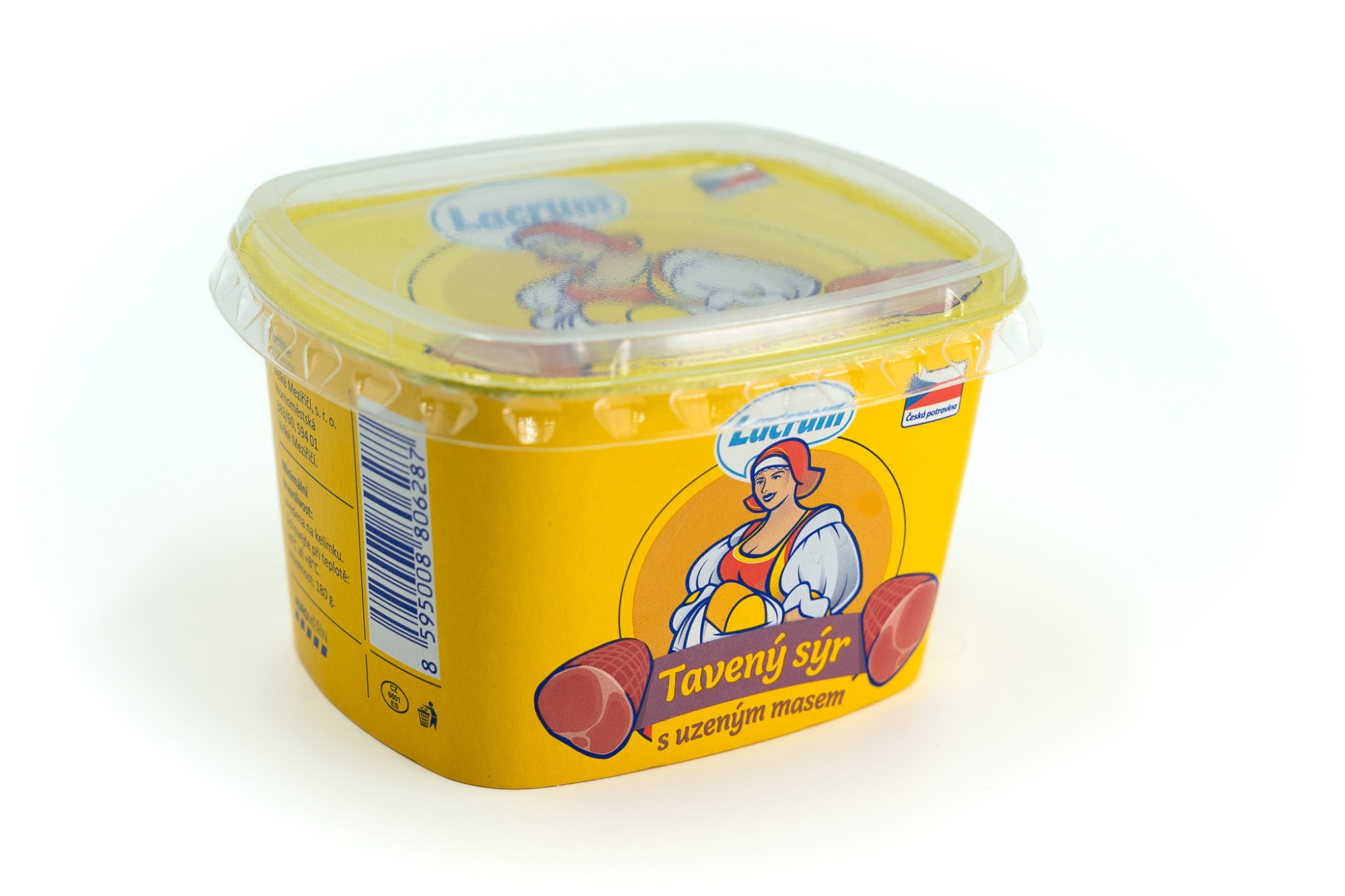 Tavený sýr s uzeným masem, 180 g